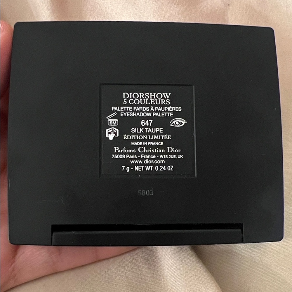 Dior Diorshow 5 Couleurs Eyeshadow Palette in Black